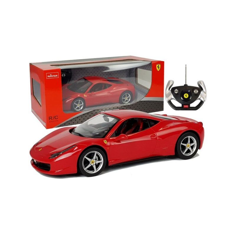 Ferrari Italia RC 1:14 Rastar – Licencjonowany Model, 2.4 GHz, Światła LED